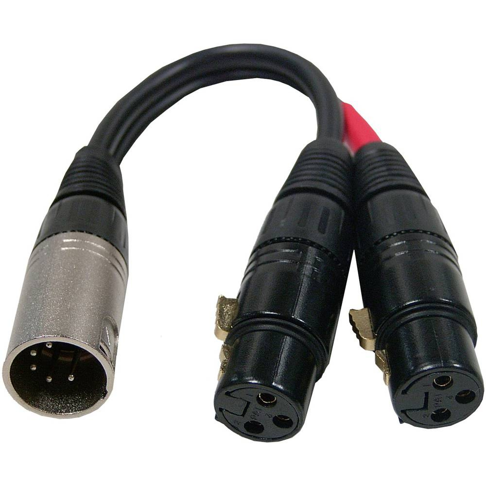 Kabel XLR 5-pin na 2x XLR 3-pin (2ch)