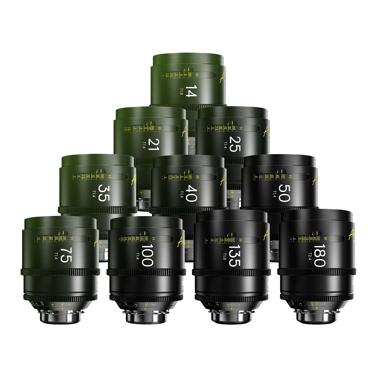 Product DZOFILM ARLES PL velká sada (14, 21, 25, 35, 40, 50, 75, 100, 135, 180mm)