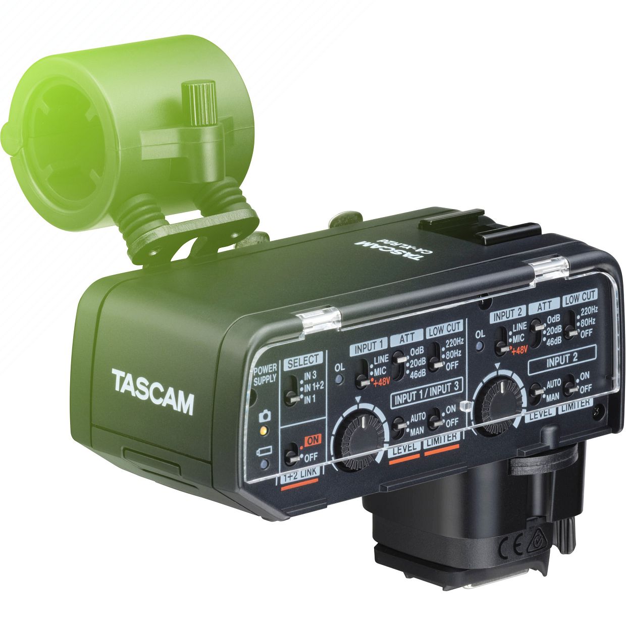 Product TASCAM CA-XLR2d-C XLR Microphone Adapter Kit for Canon Cameras