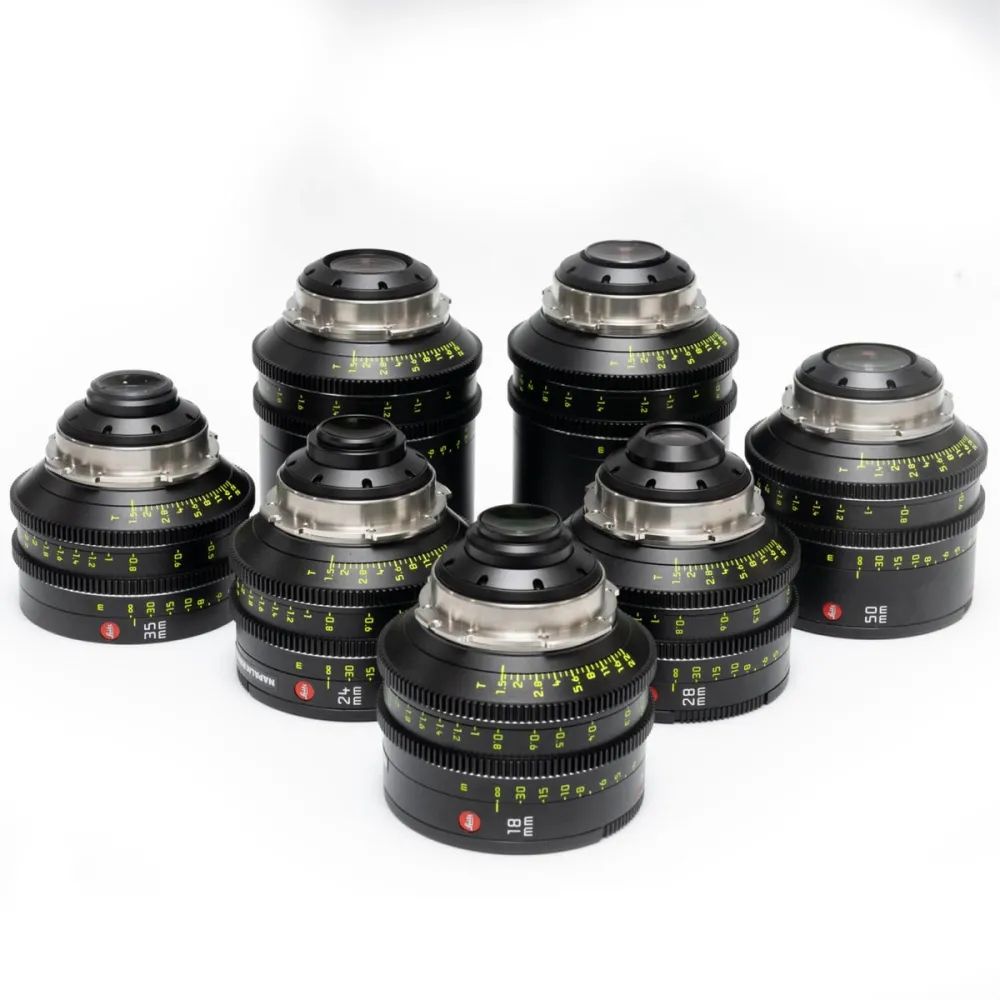 Leitz HUGO T1.5 lens set (18, 21, 24, 28, 35, 50, 75, 90mm) LPL