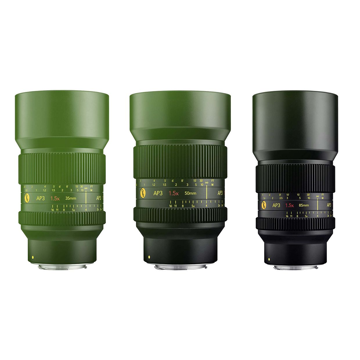 Product Cooke AP3 Full-Frame 1.5x Anamorphic Lens Set (35, 50, 85 mm) Sony E