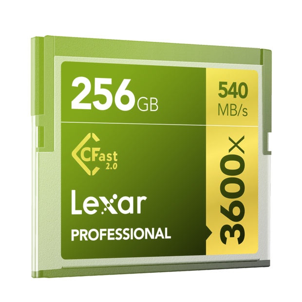Lexar 256GB Professional 3600x CFast 2.0
