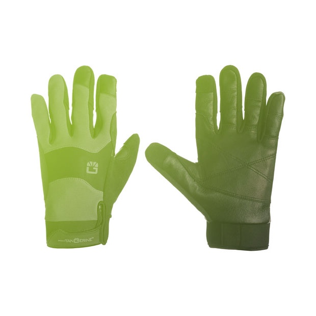 Bright Tangerine - ExoSkin Leather Armour Gloves