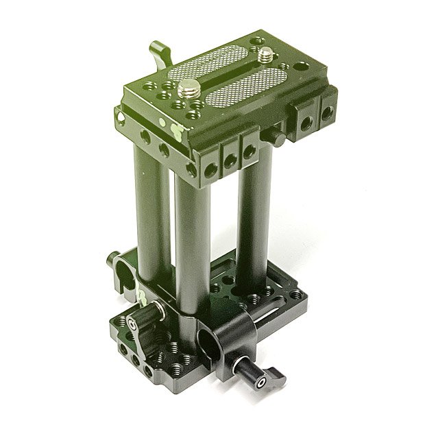 Quick Release Manfrotto Baseplate with 15mm LWS Rod Clamp for Tripod