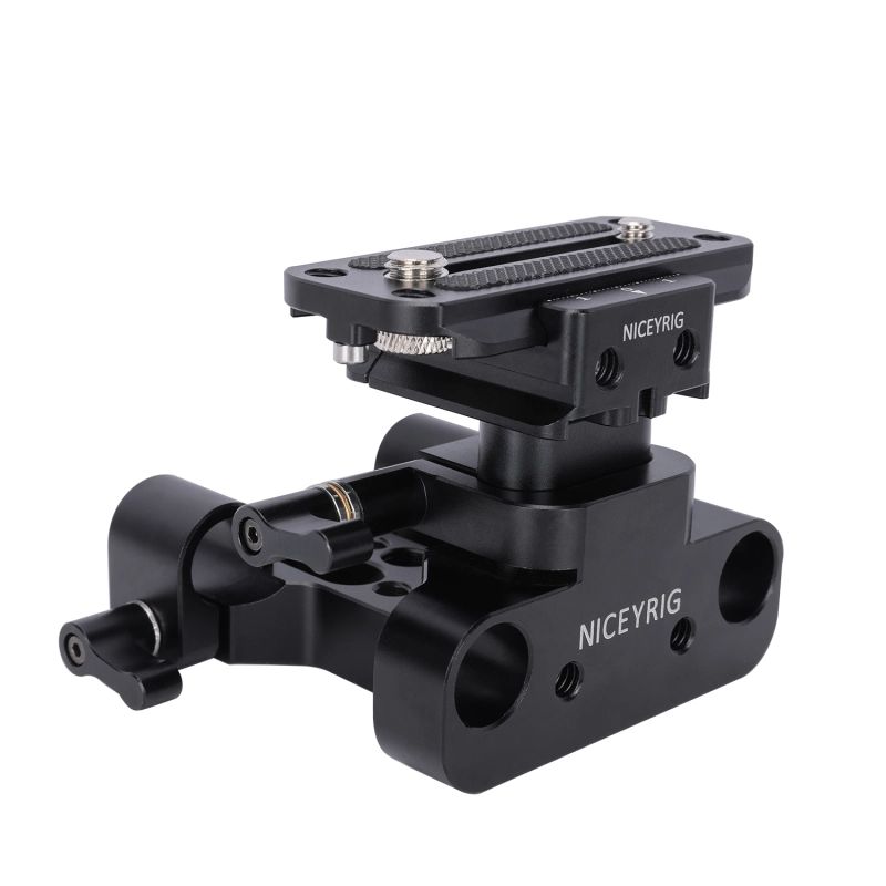 Arca Type Universal Baseplate with 15mm Rail System Height Adjustable
