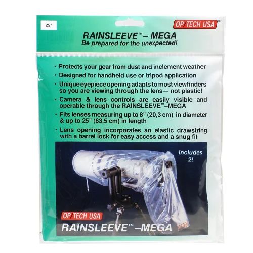 Product OP/TECH USA 25" Mega Rain Sleeve (Pack of 2)