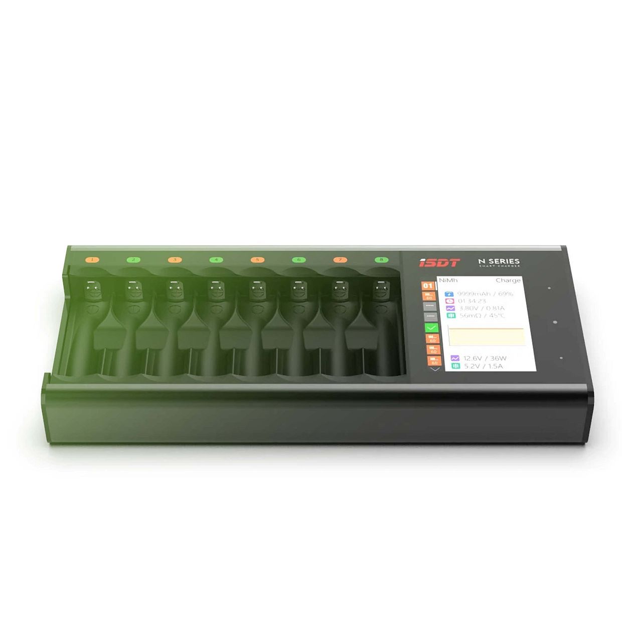 Product ISDT N8 8xAA/AAA Battery Smart Charger