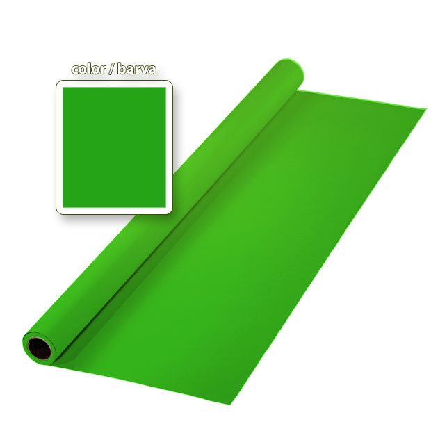 Greenscreen paper background 2,18x11m (+ 300Kč / used meter)