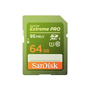 SD card SanDisk SDXC 64GB Extreme Pro (95MB/s)