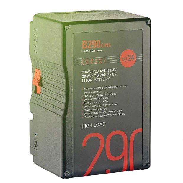 Bebob B290CINE (B-Mount Li-Ion High Load battery 14.4V/28,8V, 294Wh)