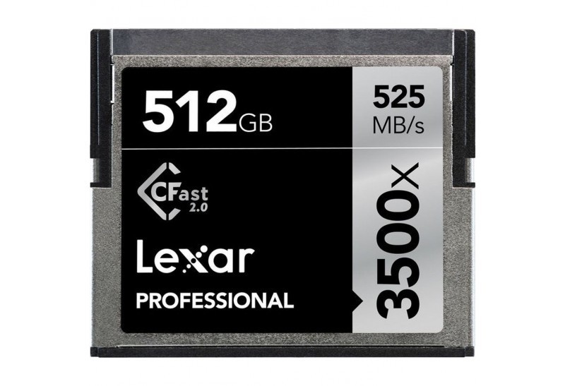 Lexar 512GB Professional 3500x CFast 2.0