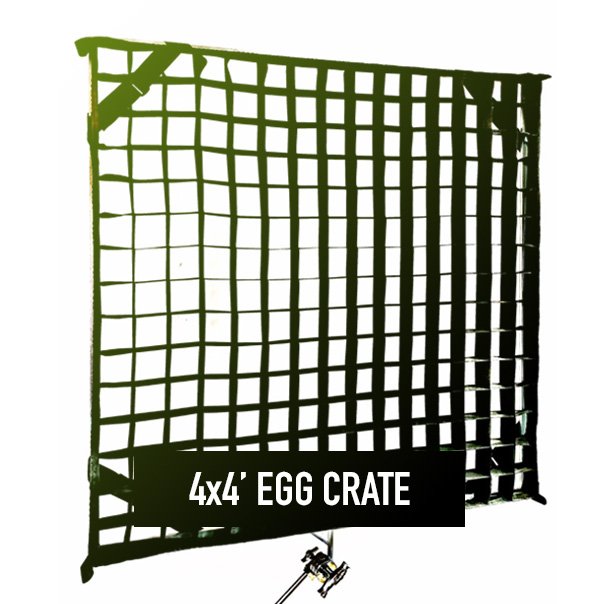 4x4' Egg Crate 50° (120x120cm alu frost frame)