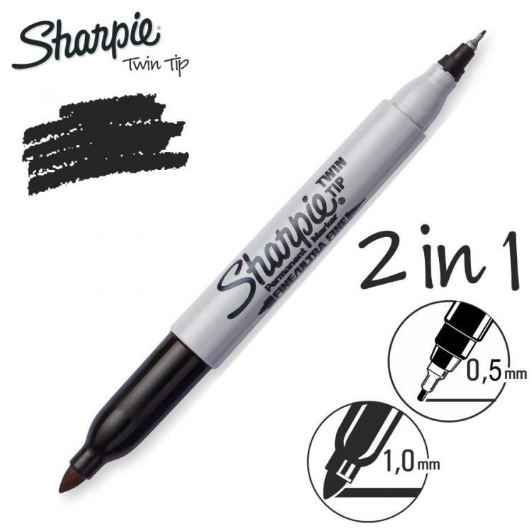 Product Popisovač SHARPIE Twin Tip, černý