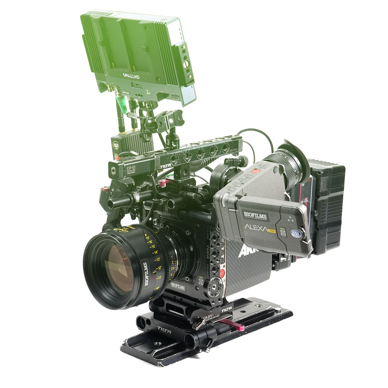 Product Alexa Mini complete package (all camera + S35 spherical / anamorphic set + grip)