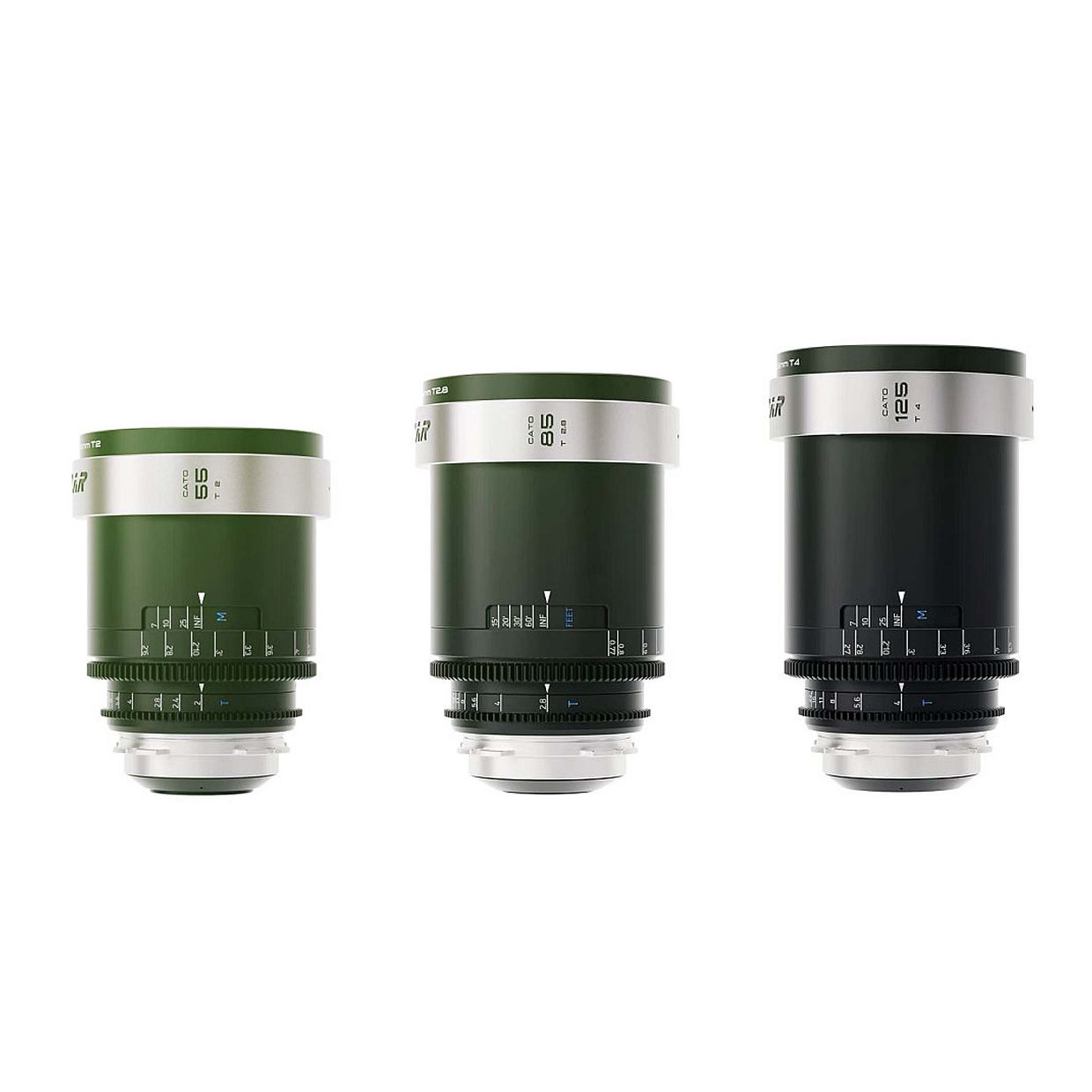 Product Blazar Lens Cato 2x Full Frame Anamorphic Set (55, 85, 125mm)