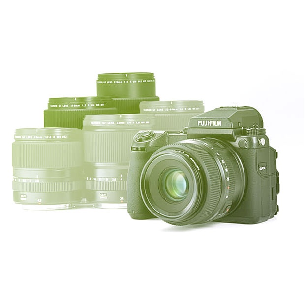 Medium format Set of Fuji GFX50s + lenses 63mm + 120mm